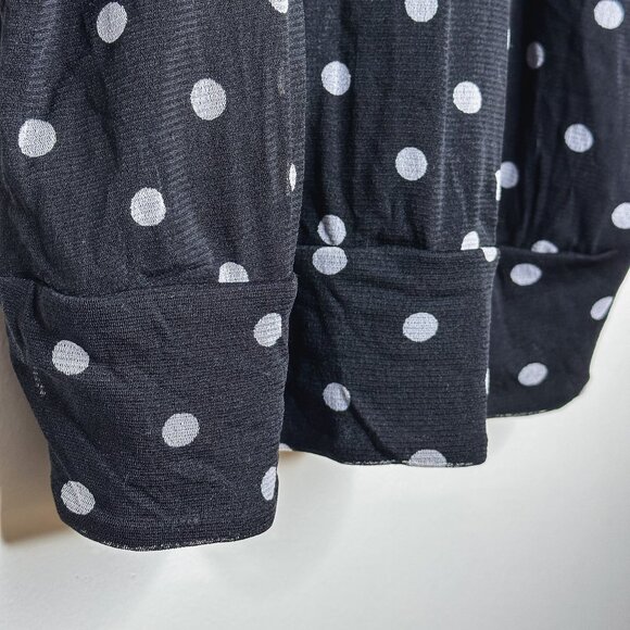 Lane Bryant‎ Polka Dot Ruffle Halter Top - Plus Size 14/16 - Picture 4 of 9